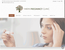 Tablet Screenshot of marinpregnancyclinic.org